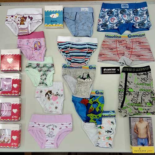 slip e boxer da bambino/a